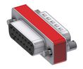 D-Sub Filter-Adapter, D-Sub 15-Pin Socket - D-Sub 15-Pin Plug